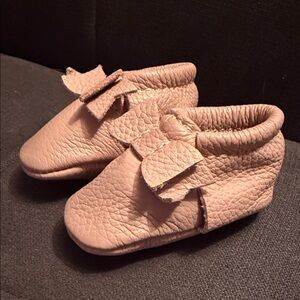 Freshly Picked Blush Leather Moccasins